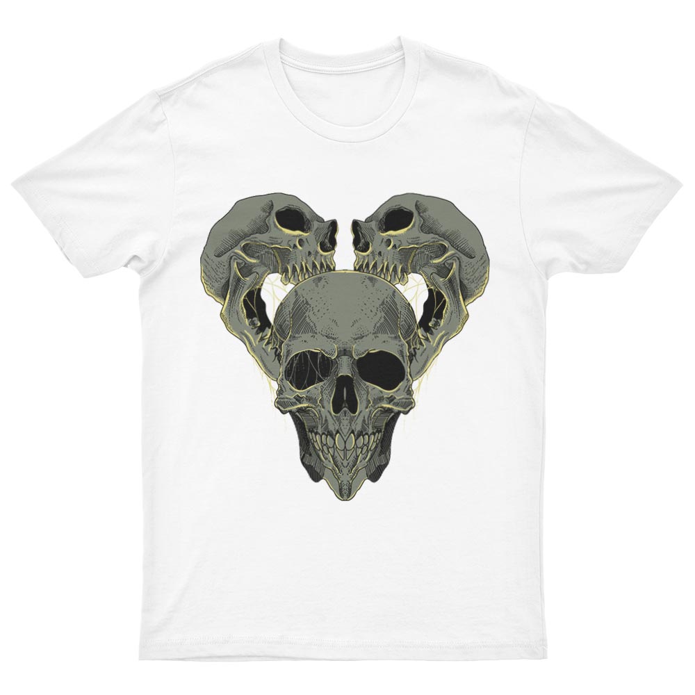 T-Shirt Avec Crânes Psychédéliques - YUNNIK®