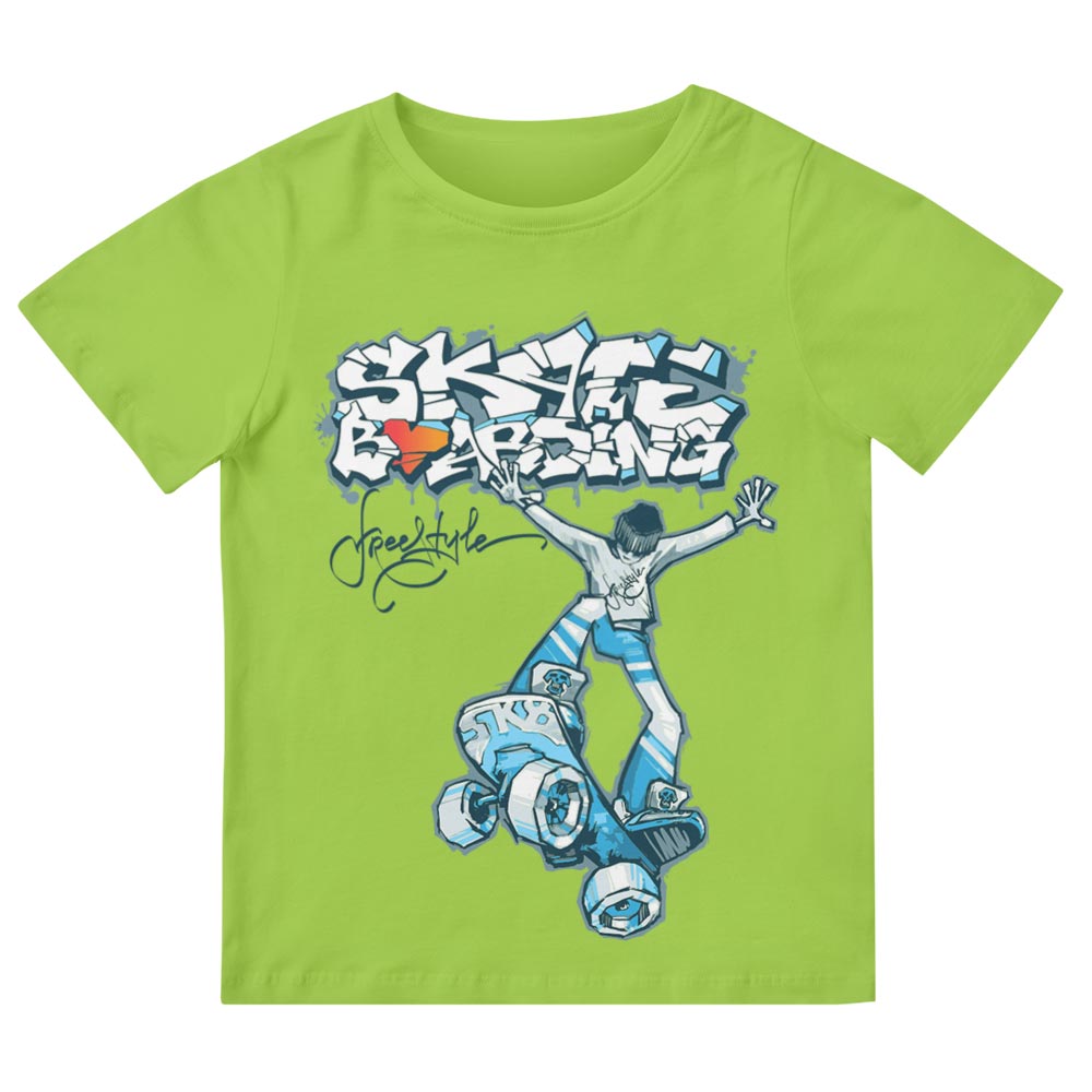 Skateboarding Freestyle T-Shirt Børn - YUNNIK®