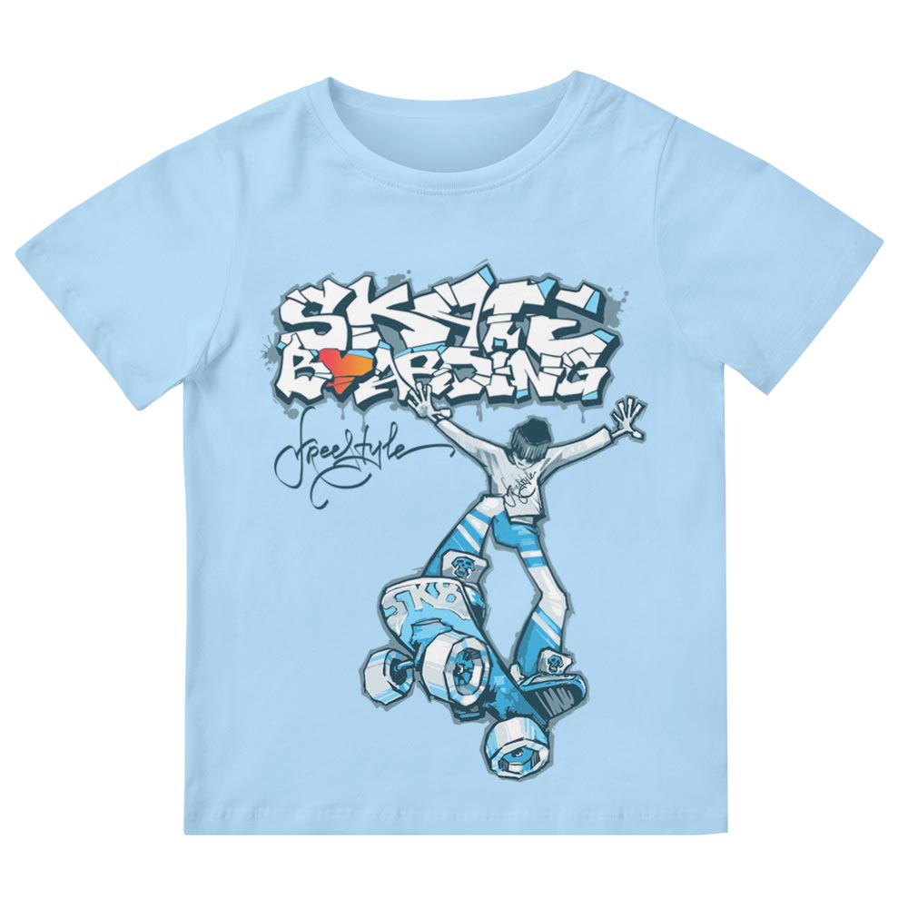 Skateboarding Freestyle T-Shirt Børn - YUNNIK®