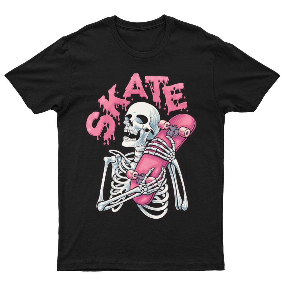 Tee-Shirt Avec Squelette et Skateboard - YUNNIK®