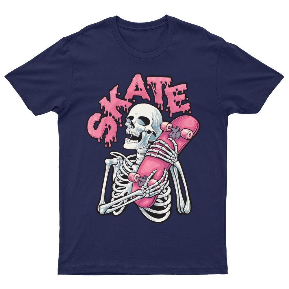 Tee-Shirt Avec Squelette et Skateboard - YUNNIK®