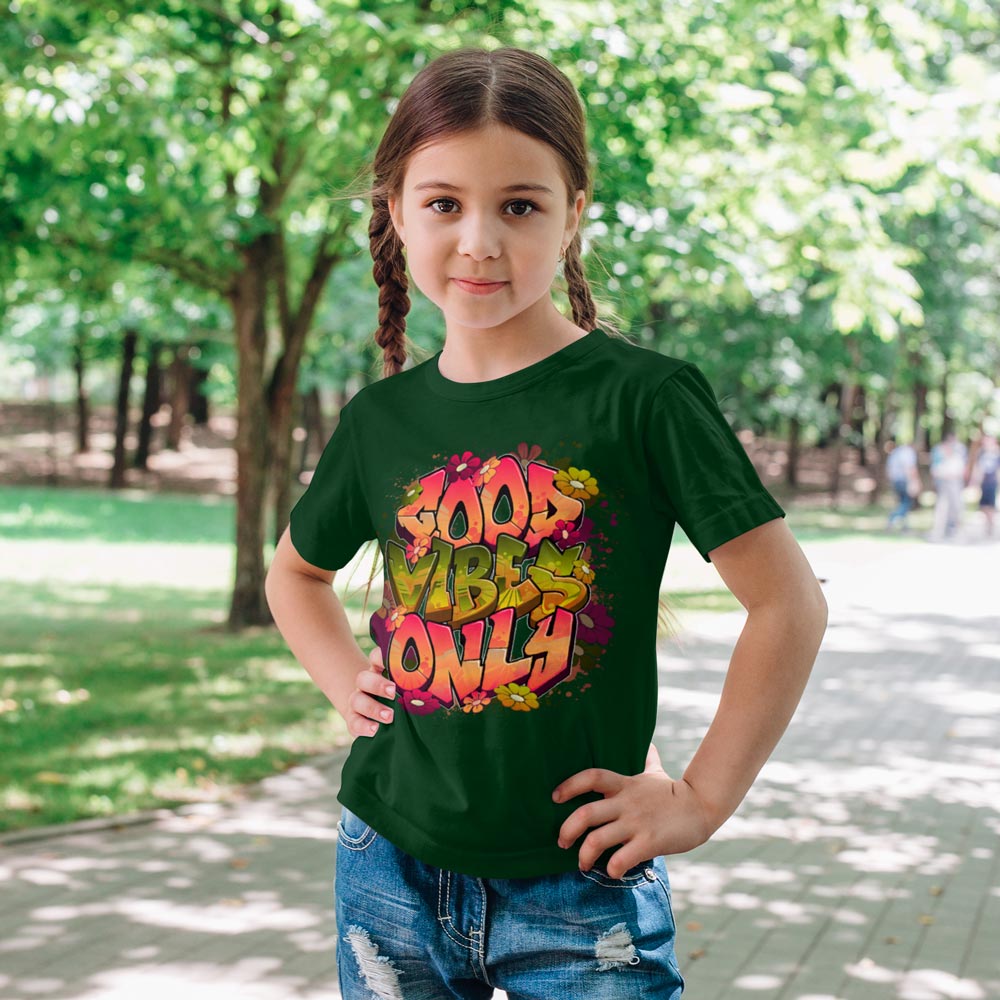 Good Vibes Only Kinder T-Shirt - YUNNIK®