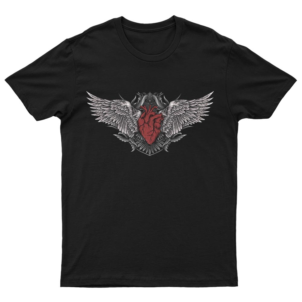 T-Shirt Mit Herz Und Engelsflügeln - YUNNIK®