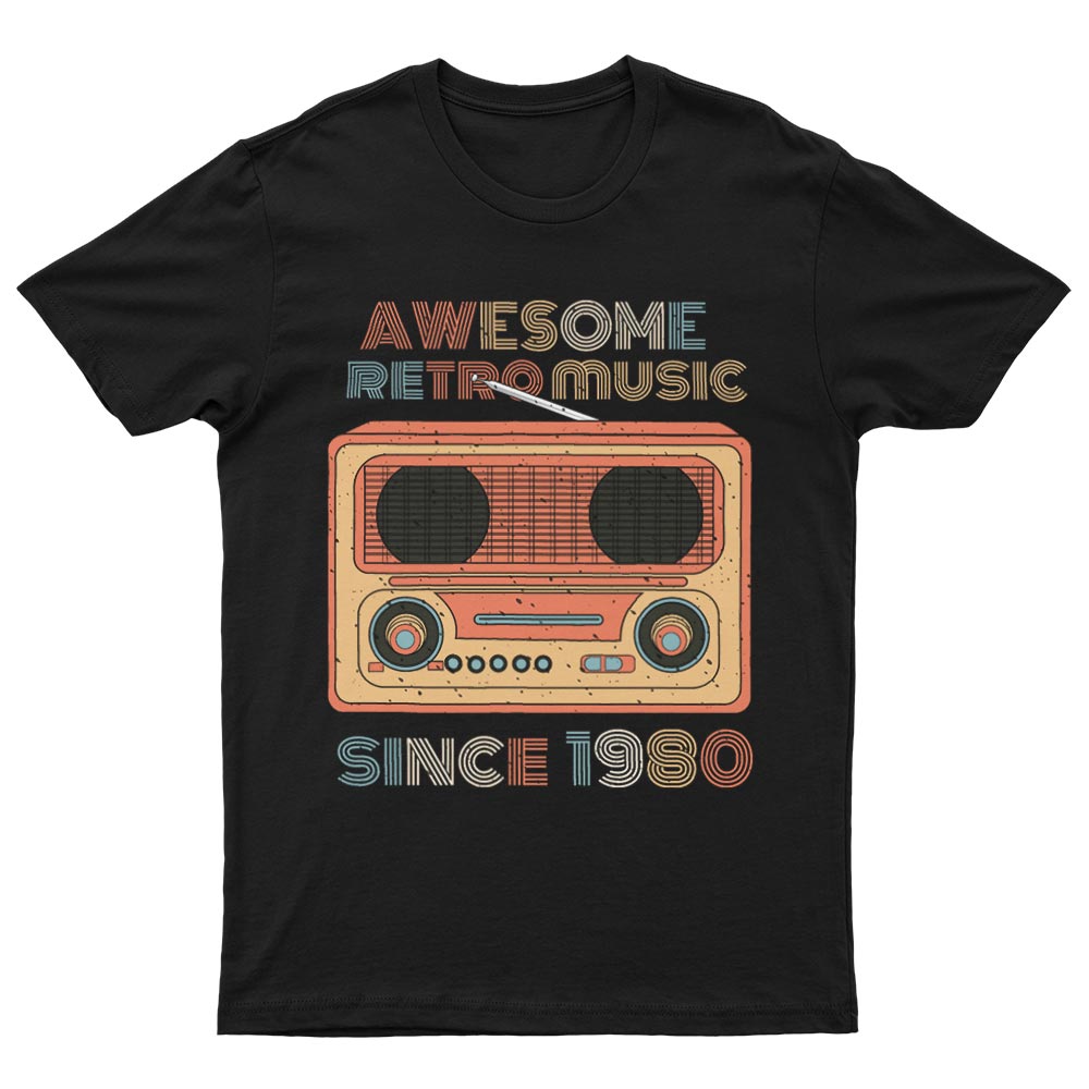 Retro Music Since 1980 T-Shirt - YUNNIK®