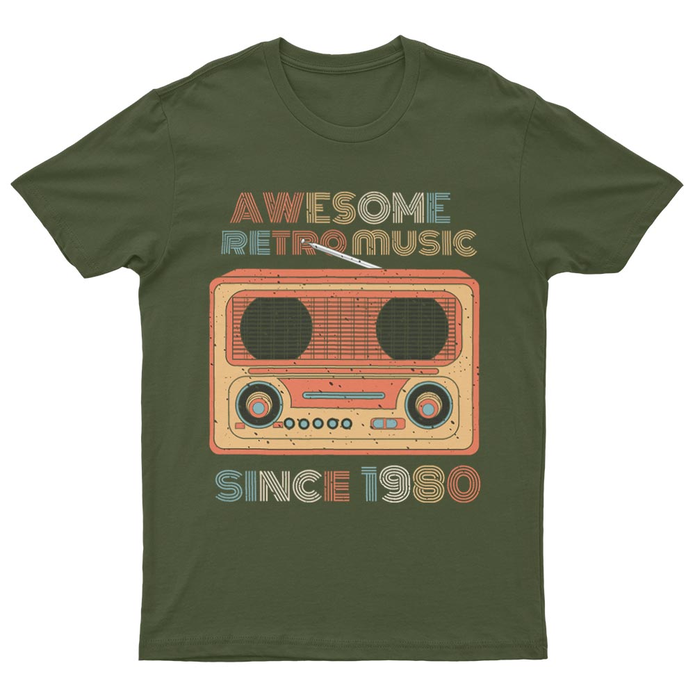 Retro Music Since 1980 T-Shirt - YUNNIK®